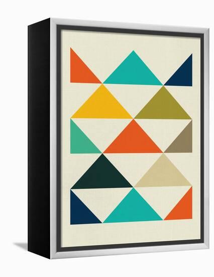 Mid Century Triangular Pattern III-Eline Isaksen-Framed Stretched Canvas