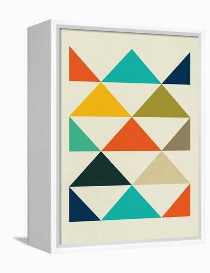 Mid Century Triangular Pattern III-Eline Isaksen-Framed Stretched Canvas