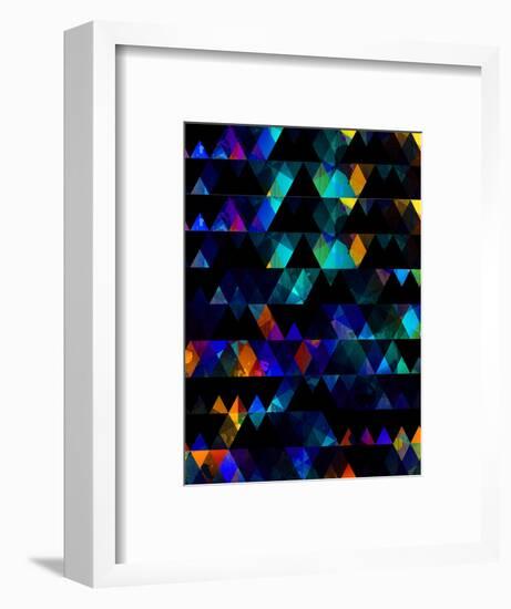 Mid Century Triangular Pattern IV-Eline Isaksen-Framed Art Print