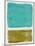 Mid Century Turquoise and Olive Study-Eline Isaksen-Mounted Art Print