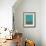 Mid Century Turquoise Study-Eline Isaksen-Framed Art Print displayed on a wall