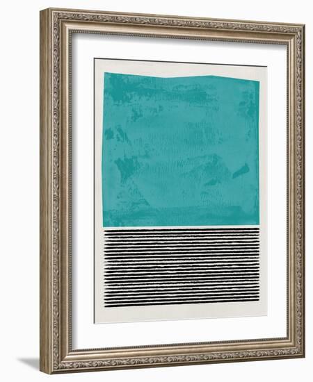 Mid Century Turquoise Study-Eline Isaksen-Framed Art Print