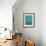 Mid Century Turquoise Study-Eline Isaksen-Framed Art Print displayed on a wall