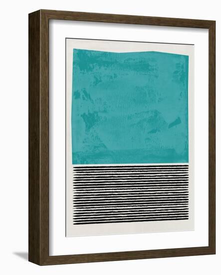 Mid Century Turquoise Study-Eline Isaksen-Framed Art Print