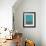 Mid Century Turquoise Study-Eline Isaksen-Framed Art Print displayed on a wall