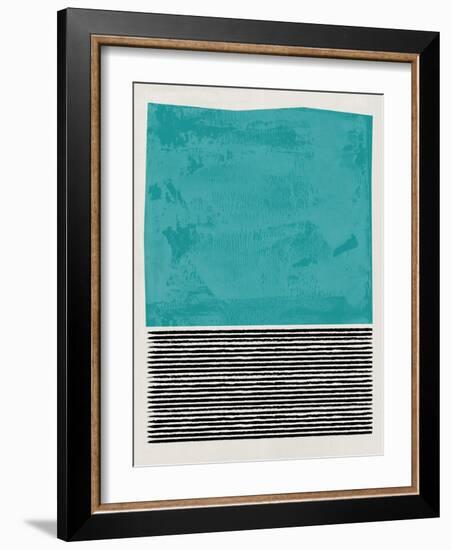 Mid Century Turquoise Study-Eline Isaksen-Framed Art Print