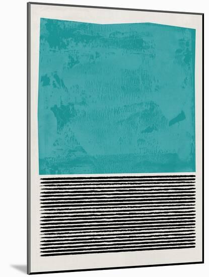 Mid Century Turquoise Study-Eline Isaksen-Mounted Art Print