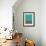 Mid Century Turquoise Study-Eline Isaksen-Framed Art Print displayed on a wall