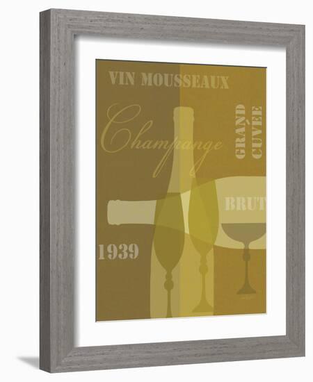 Mid Century Wine 4-Lola Bryant-Framed Art Print