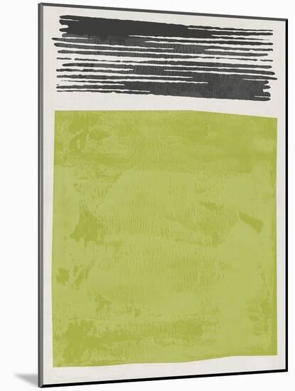 Mid Century Yellow Green Study-Eline Isaksen-Mounted Art Print