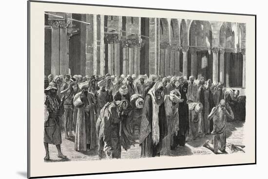 Mid-Day Prayer in Siout, Egypt, 1879-null-Mounted Giclee Print