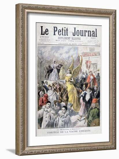 Mid-Lent Celebrations, Paris, 1896-F Meaulle-Framed Giclee Print