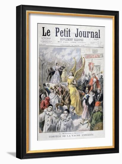 Mid-Lent Celebrations, Paris, 1896-F Meaulle-Framed Giclee Print