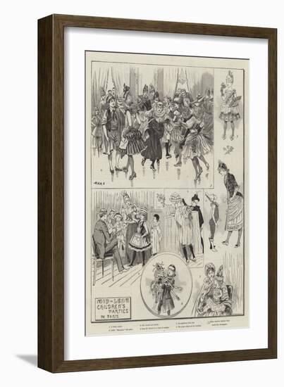 Mid-Lent Children's Parties in Paris-null-Framed Giclee Print