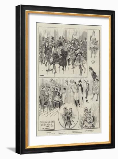 Mid-Lent Children's Parties in Paris-null-Framed Giclee Print