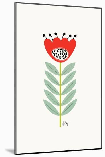 Mid Mod Flower No. 2-Annie Bailey Art-Mounted Art Print