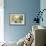 Mid Mod Mood Blue Crop-Silvia Vassileva-Framed Art Print displayed on a wall