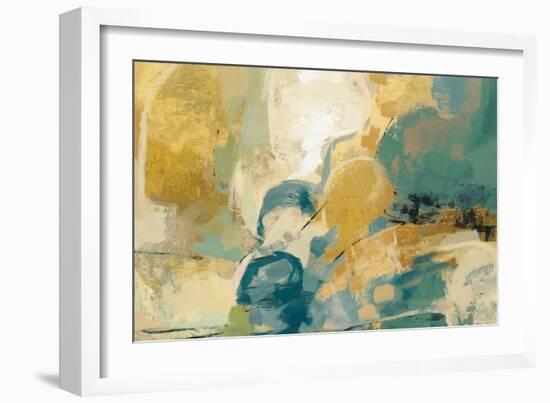 Mid Mod Mood Blue Crop-Silvia Vassileva-Framed Art Print