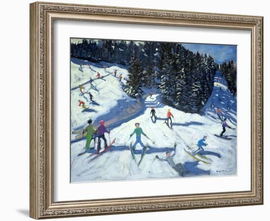 Mid-Morning on the Piste, 2004-Andrew Macara-Framed Giclee Print