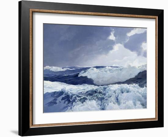 Mid Ocean (Oil on Canvas)-Frederick Judd Waugh-Framed Giclee Print