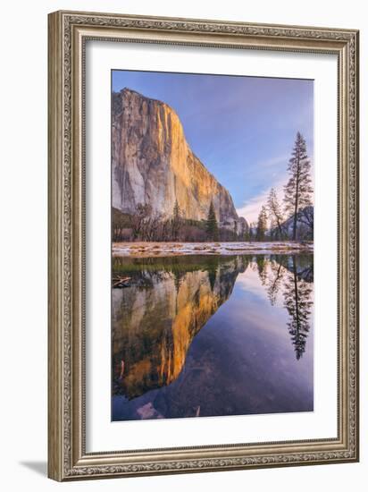 Mid Winter Reflections at El Capitan - Yosemite National Park-Vincent James-Framed Photographic Print