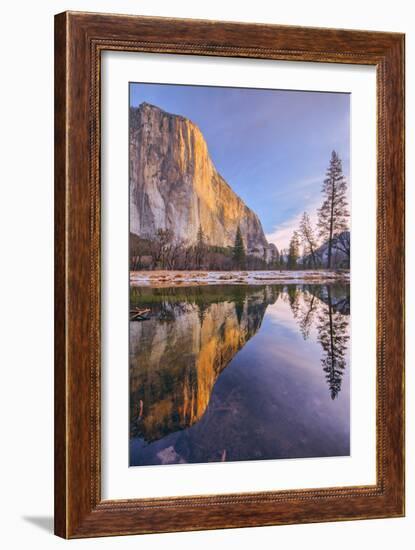 Mid Winter Reflections at El Capitan - Yosemite National Park-Vincent James-Framed Photographic Print