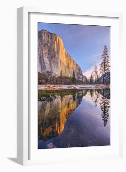 Mid Winter Reflections at El Capitan - Yosemite National Park-Vincent James-Framed Photographic Print