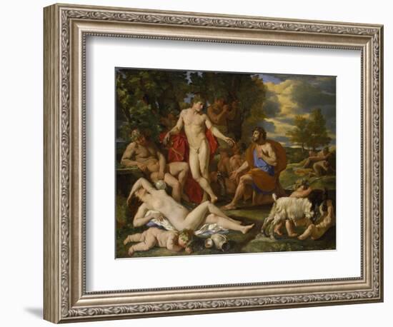 Midas and Bacchus-Nicolas Poussin-Framed Giclee Print