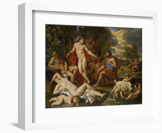 Midas and Bacchus-Nicolas Poussin-Framed Giclee Print