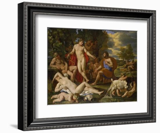 Midas and Bacchus-Nicolas Poussin-Framed Giclee Print