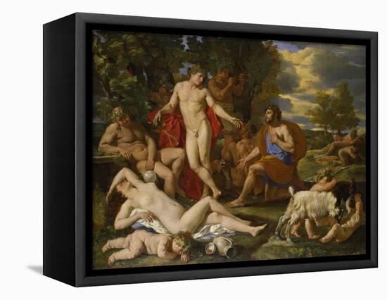 Midas and Bacchus-Nicolas Poussin-Framed Premier Image Canvas