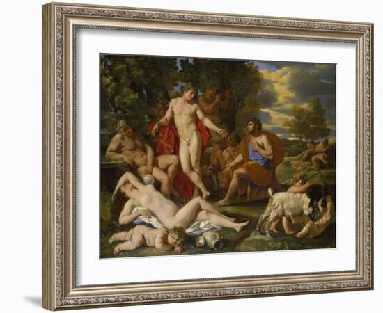 Midas and Bacchus-Nicolas Poussin-Framed Giclee Print