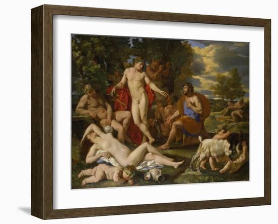 Midas and Bacchus-Nicolas Poussin-Framed Giclee Print