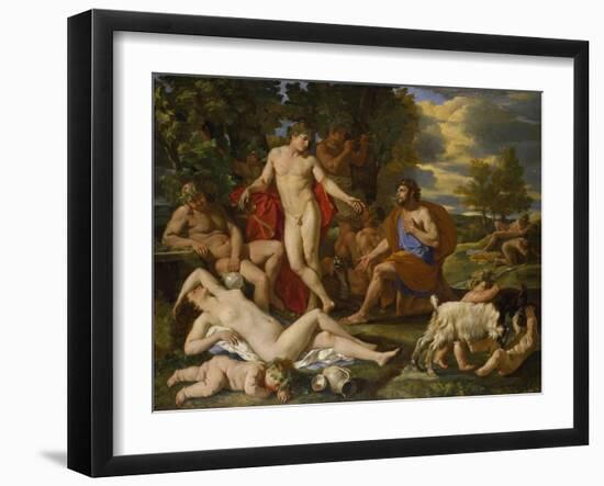 Midas and Bacchus-Nicolas Poussin-Framed Giclee Print