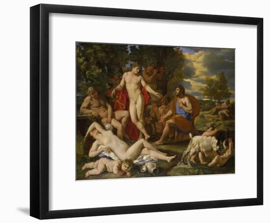 Midas and Bacchus-Nicolas Poussin-Framed Giclee Print