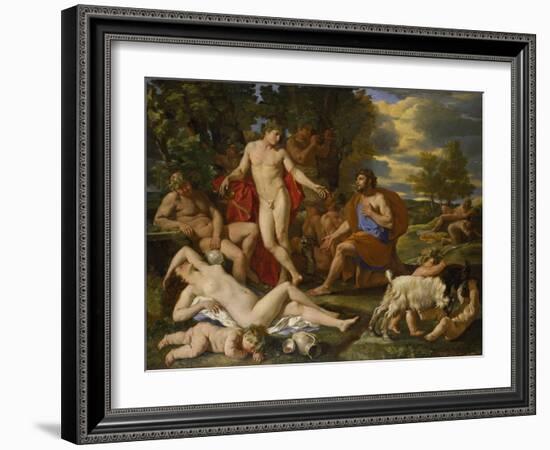 Midas and Bacchus-Nicolas Poussin-Framed Giclee Print