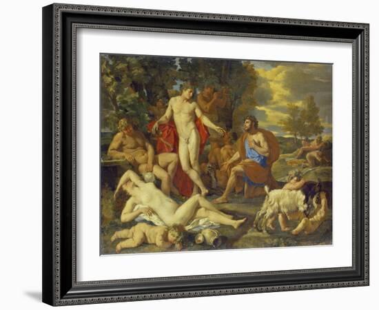 Midas and Bacchus-Nicolas Poussin-Framed Giclee Print