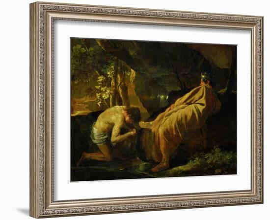 Midas at the Source of the River Pactole, circa 1626-1627-Nicolas Poussin-Framed Giclee Print