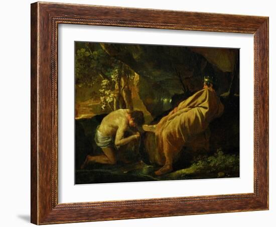 Midas at the Source of the River Pactole, circa 1626-1627-Nicolas Poussin-Framed Giclee Print