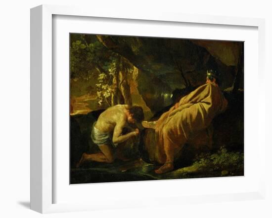 Midas at the Source of the River Pactole, circa 1626-1627-Nicolas Poussin-Framed Giclee Print