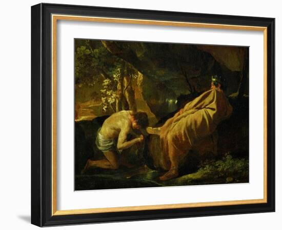 Midas at the Source of the River Pactole, circa 1626-1627-Nicolas Poussin-Framed Giclee Print