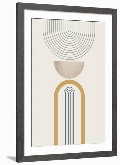 MidCentury Minimalist Boho 3-Urban Epiphany-Framed Art Print