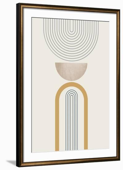 MidCentury Minimalist Boho 3-Urban Epiphany-Framed Art Print