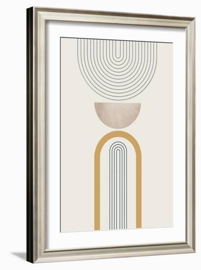 MidCentury Minimalist Boho 3-Urban Epiphany-Framed Art Print