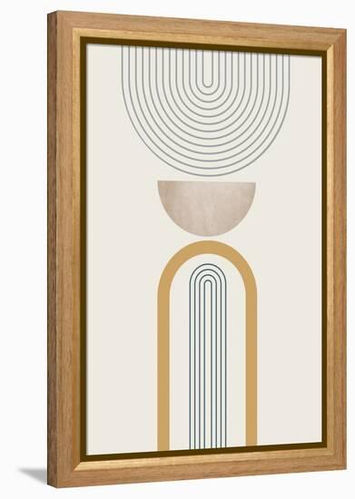 MidCentury Minimalist Boho 3-Urban Epiphany-Framed Stretched Canvas