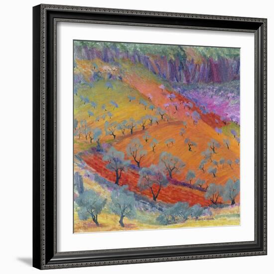 Midday at Alhaurin El Grande, C.1975-Brenda Moore-Framed Premium Giclee Print