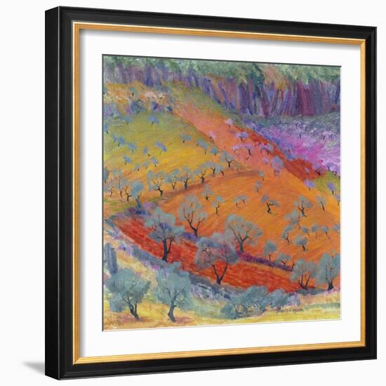 Midday at Alhaurin El Grande, C.1975-Brenda Moore-Framed Premium Giclee Print