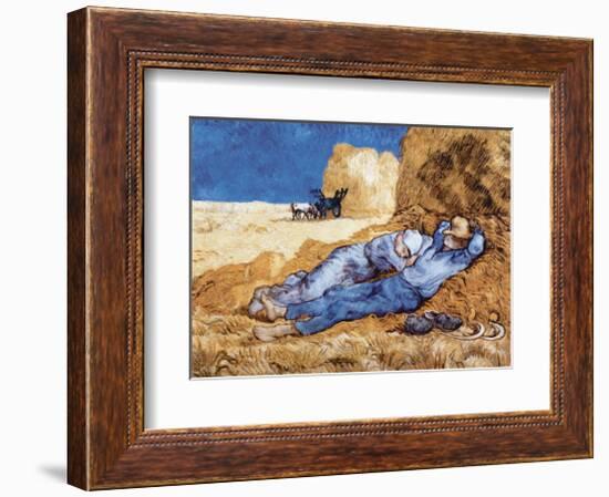 Midday Rest (after Millet), c.1890-Vincent van Gogh-Framed Art Print