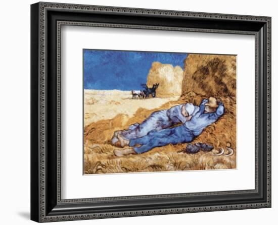 Midday Rest (after Millet), c.1890-Vincent van Gogh-Framed Art Print