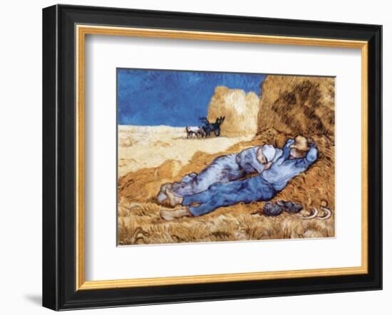 Midday Rest (after Millet), c.1890-Vincent van Gogh-Framed Art Print